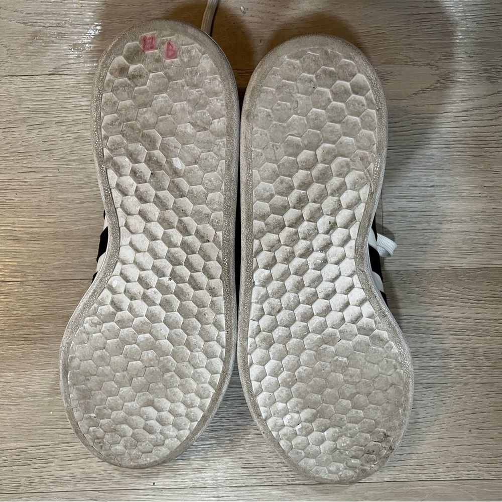 Black and White Adidas Sneakers, Size 8.5 - Picture 5 of 5